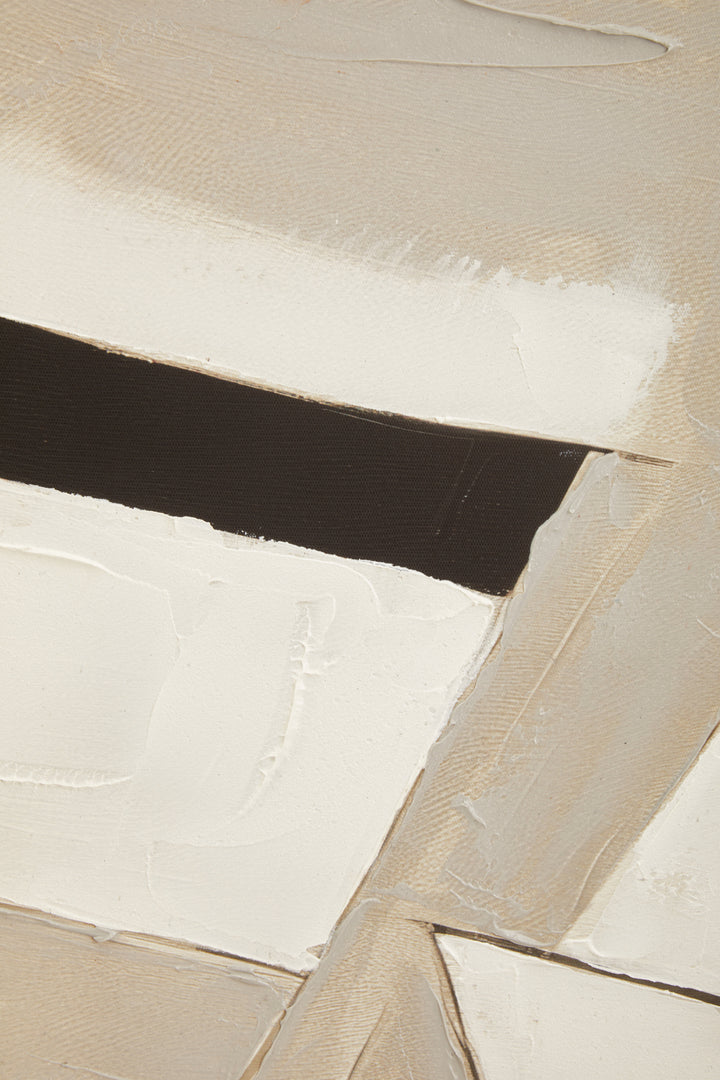 Nuoro Monochrome Abstract Textured Wall Art