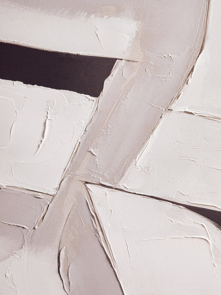 Nuoro Monochrome Abstract Textured Wall Art