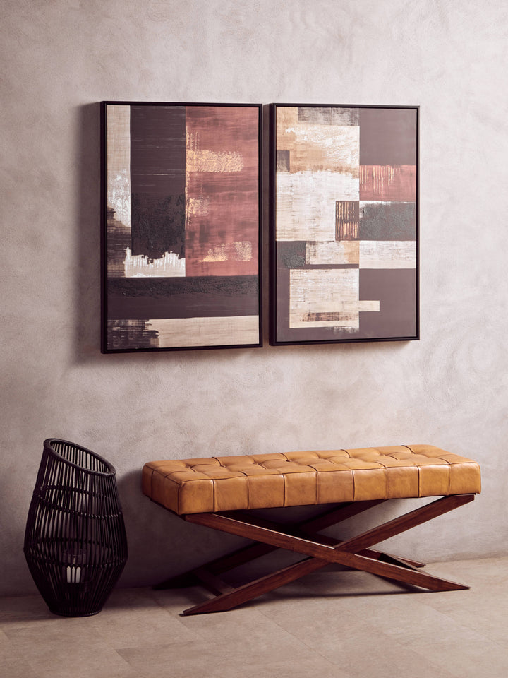 Nuoro Set Of 2 Multi Colour Wall Art