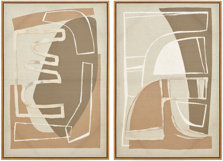 Nuoro Set Of 2 Neutral Wall Art