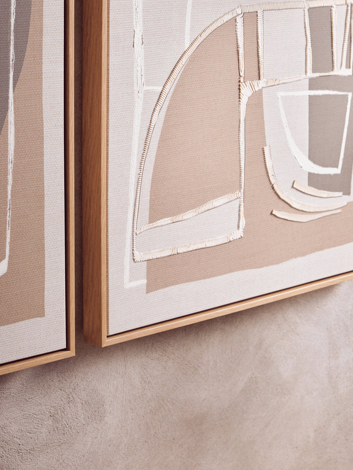 Nuoro Set Of 2 Neutral Wall Art