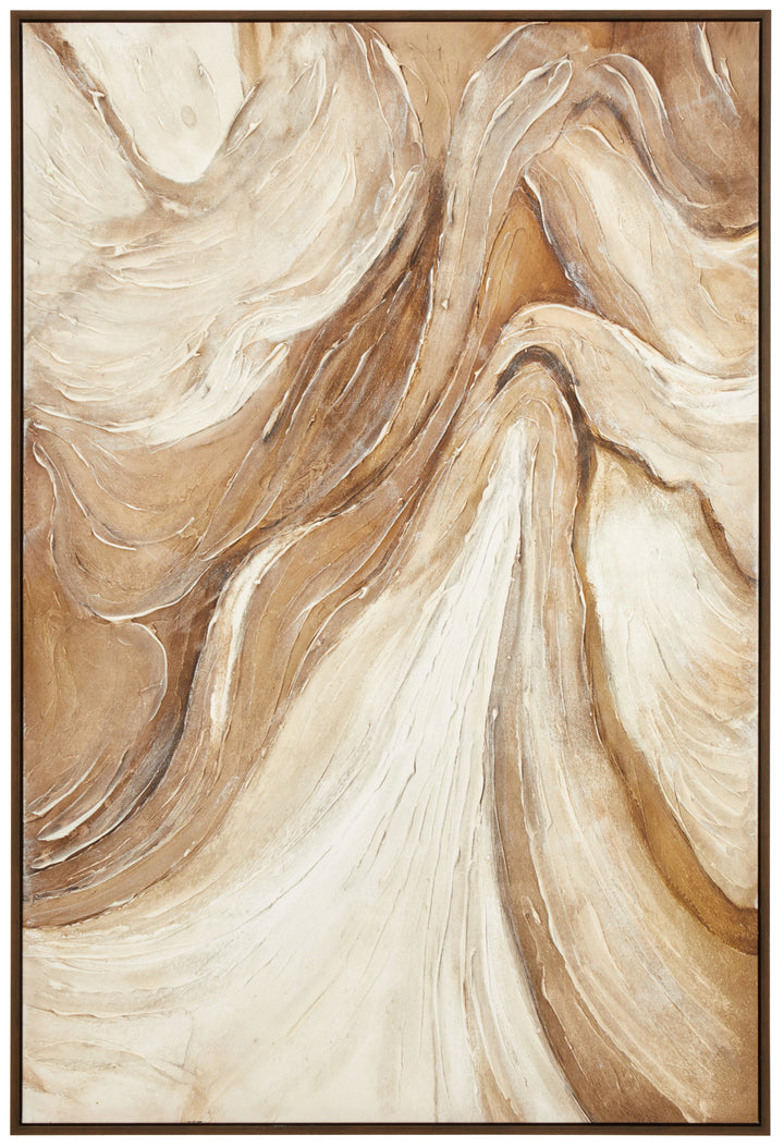 Catania Neutral Abstract Textured Wall Art