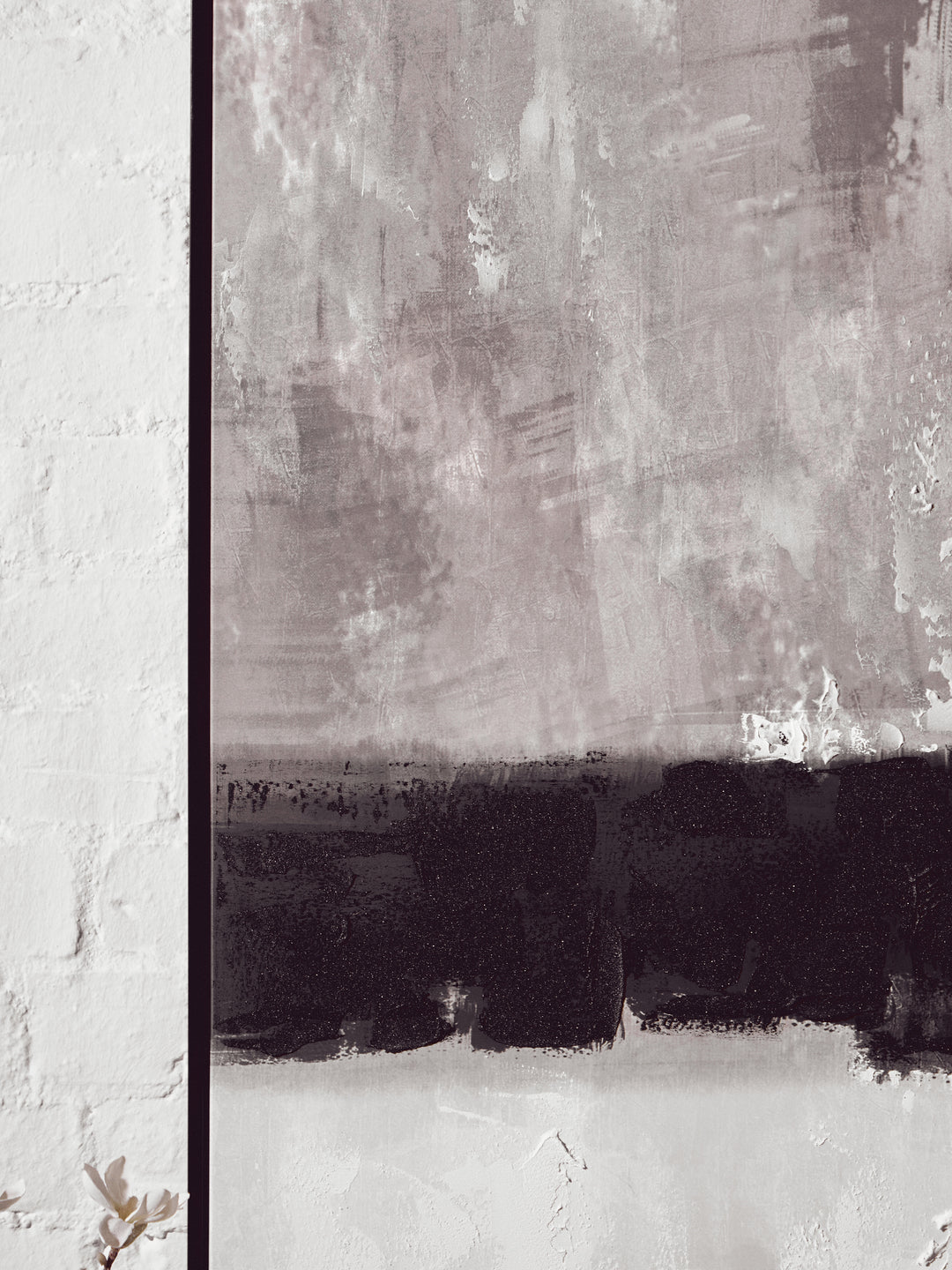 Catania Monochrome Textured Canvas Wall Art