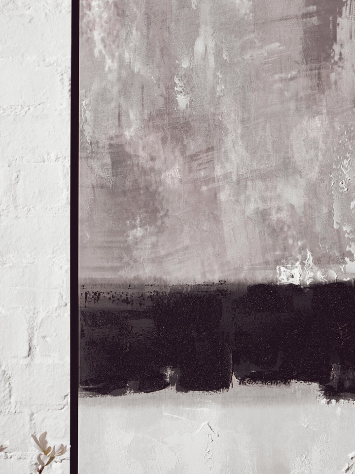 Catania Monochrome Textured Canvas Wall Art