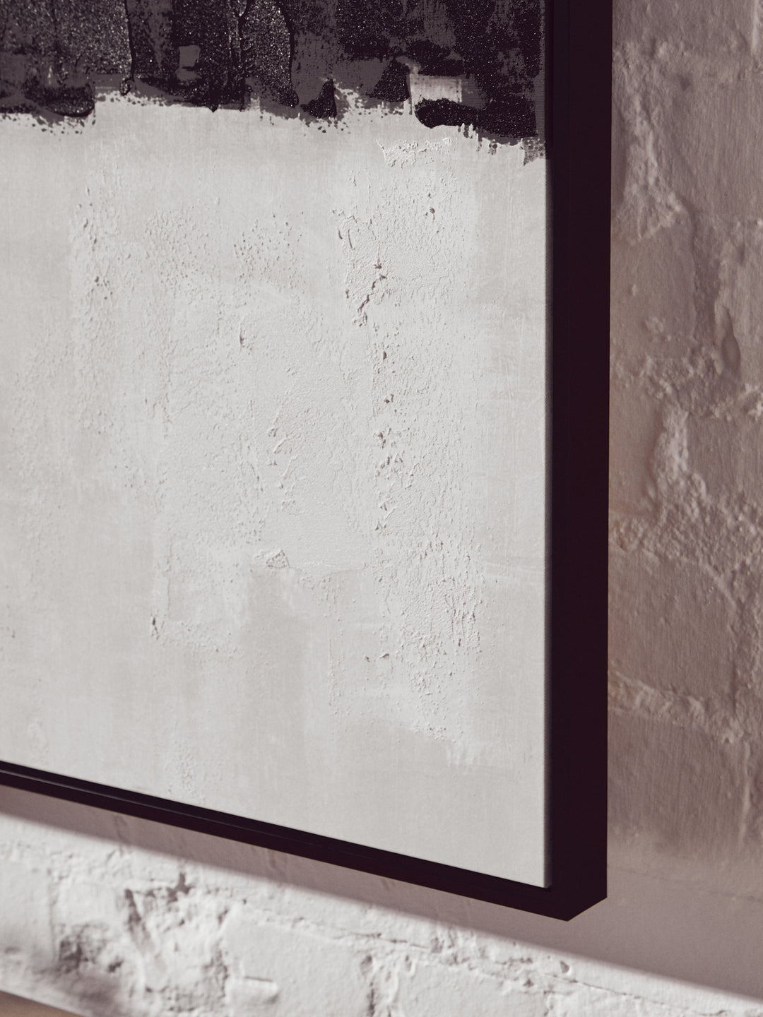 Catania Monochrome Textured Canvas Wall Art