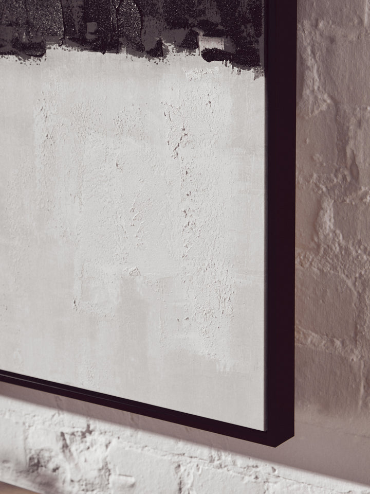 Catania Monochrome Textured Canvas Wall Art