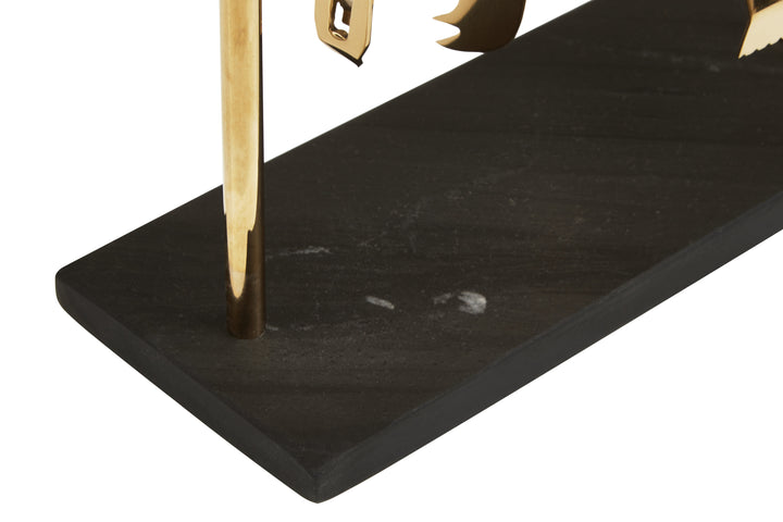 Soho Black Slate and Gold Bar Tools