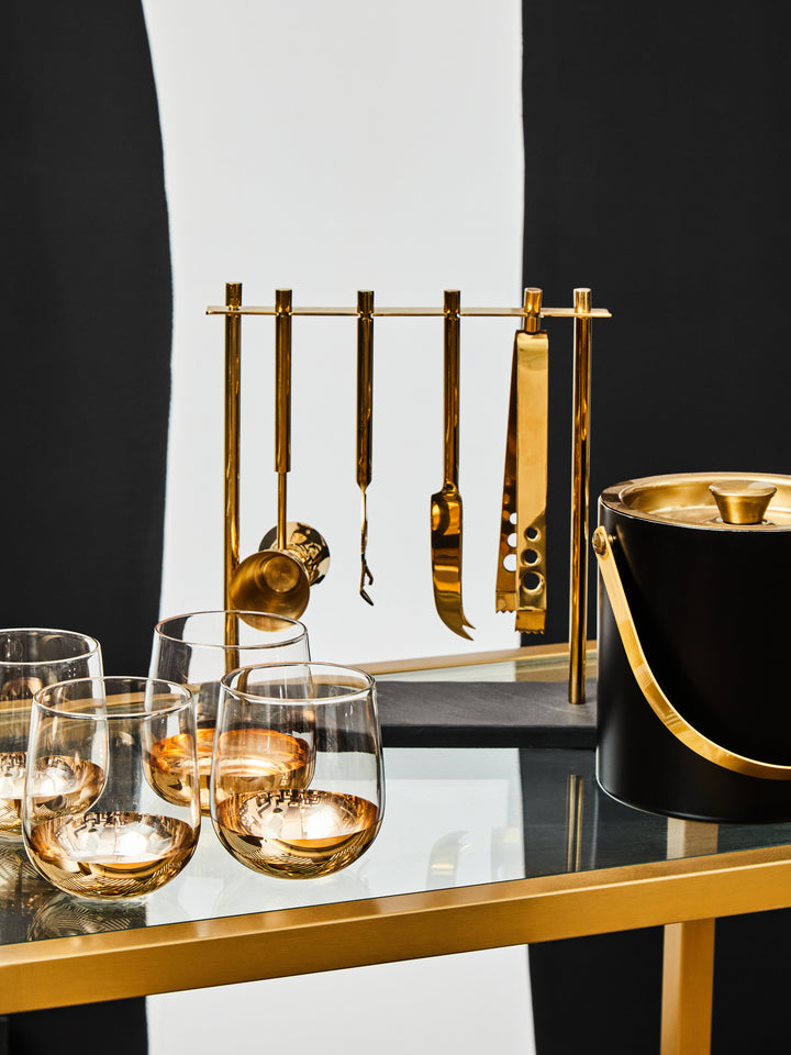 Soho Black Slate and Gold Bar Tools