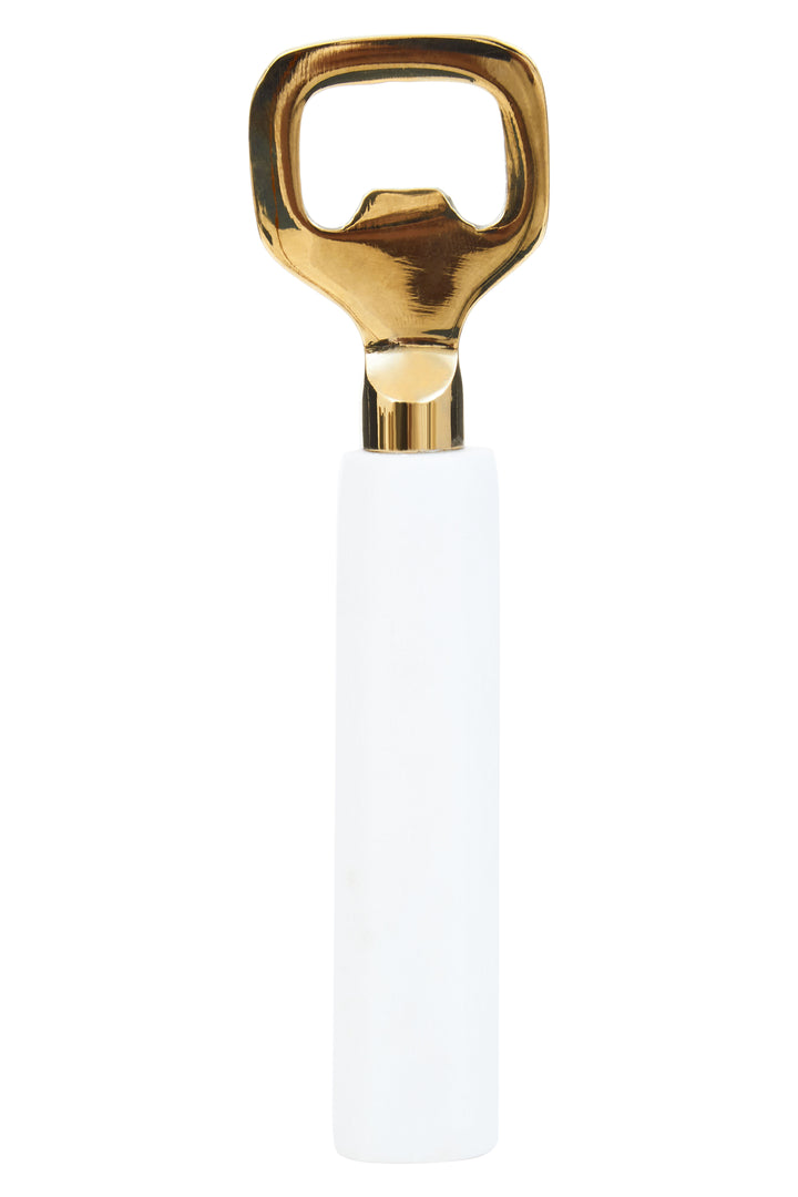Soho White Marble Bottle Opener