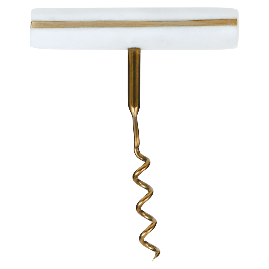 Soho White Marble Corkscrew
