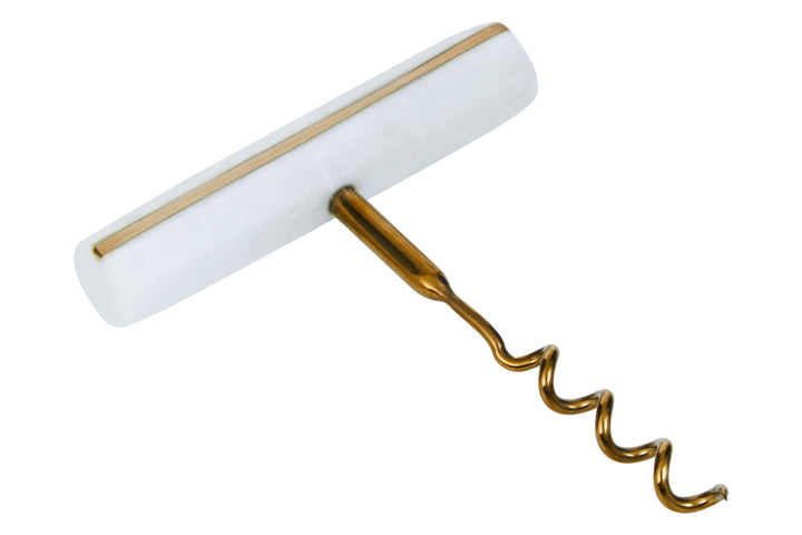Soho White Marble Corkscrew