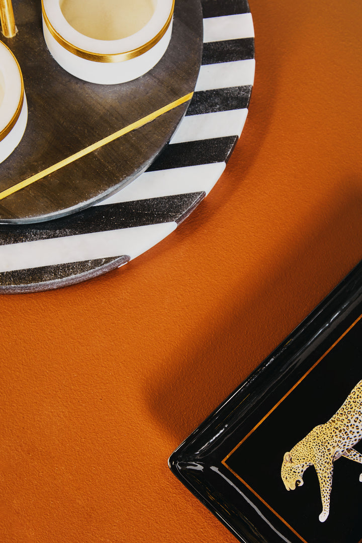 Soho Condiment Set with Black Slate Serving Tray