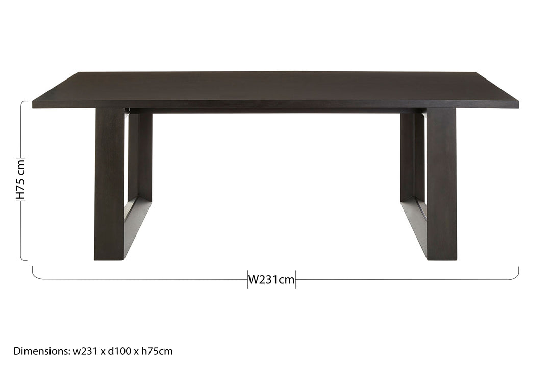 Cascina Oak Veneer Dining Table