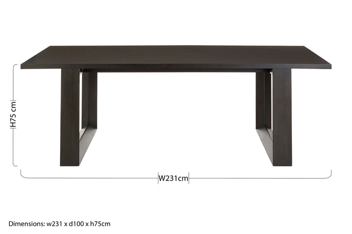 Cascina Oak Veneer Dining Table