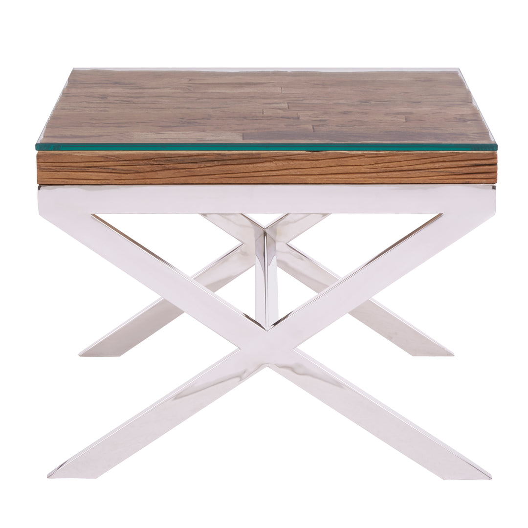 Florence Crossed Base End Table