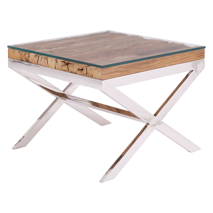 Florence Crossed Base End Table