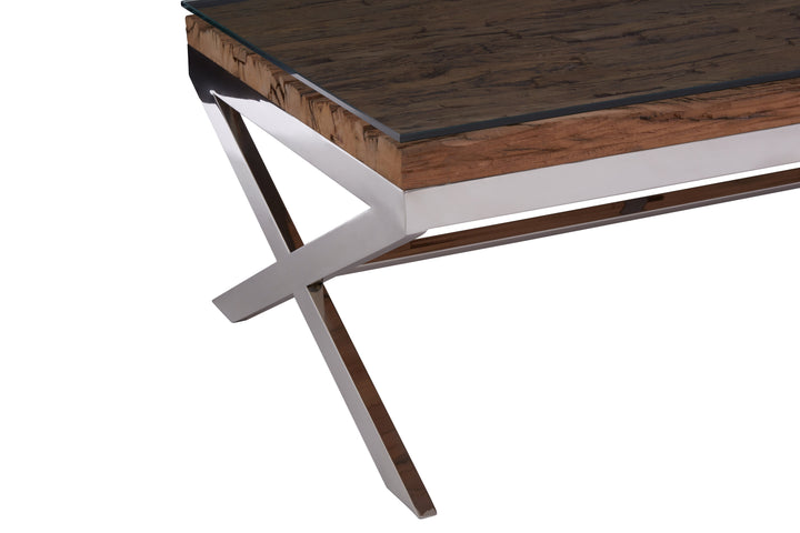 Florence Crossed Base Coffee Table