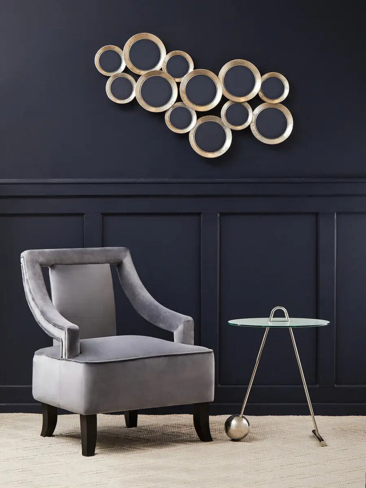 Piave Grey Velvet Chair