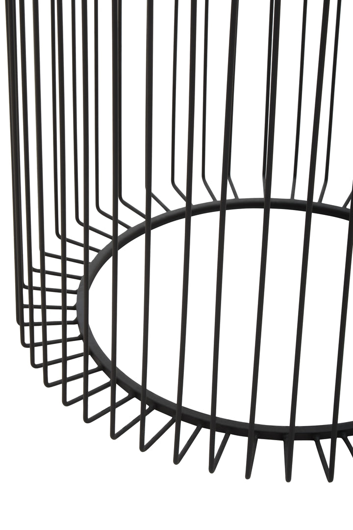 Otranto Round End Table With Glass Top