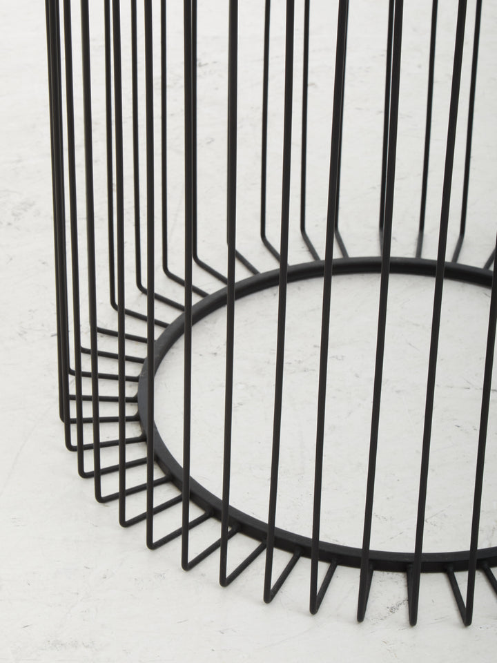 Otranto Round End Table With Glass Top