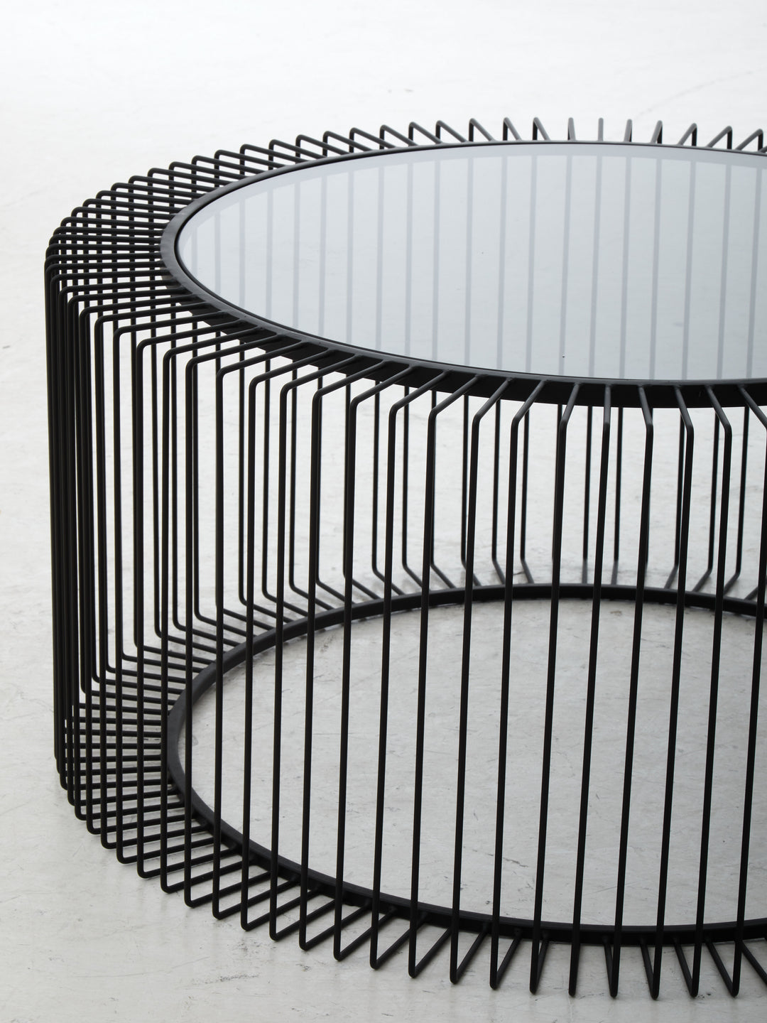 Otranto Round Coffee Table With Glass Top