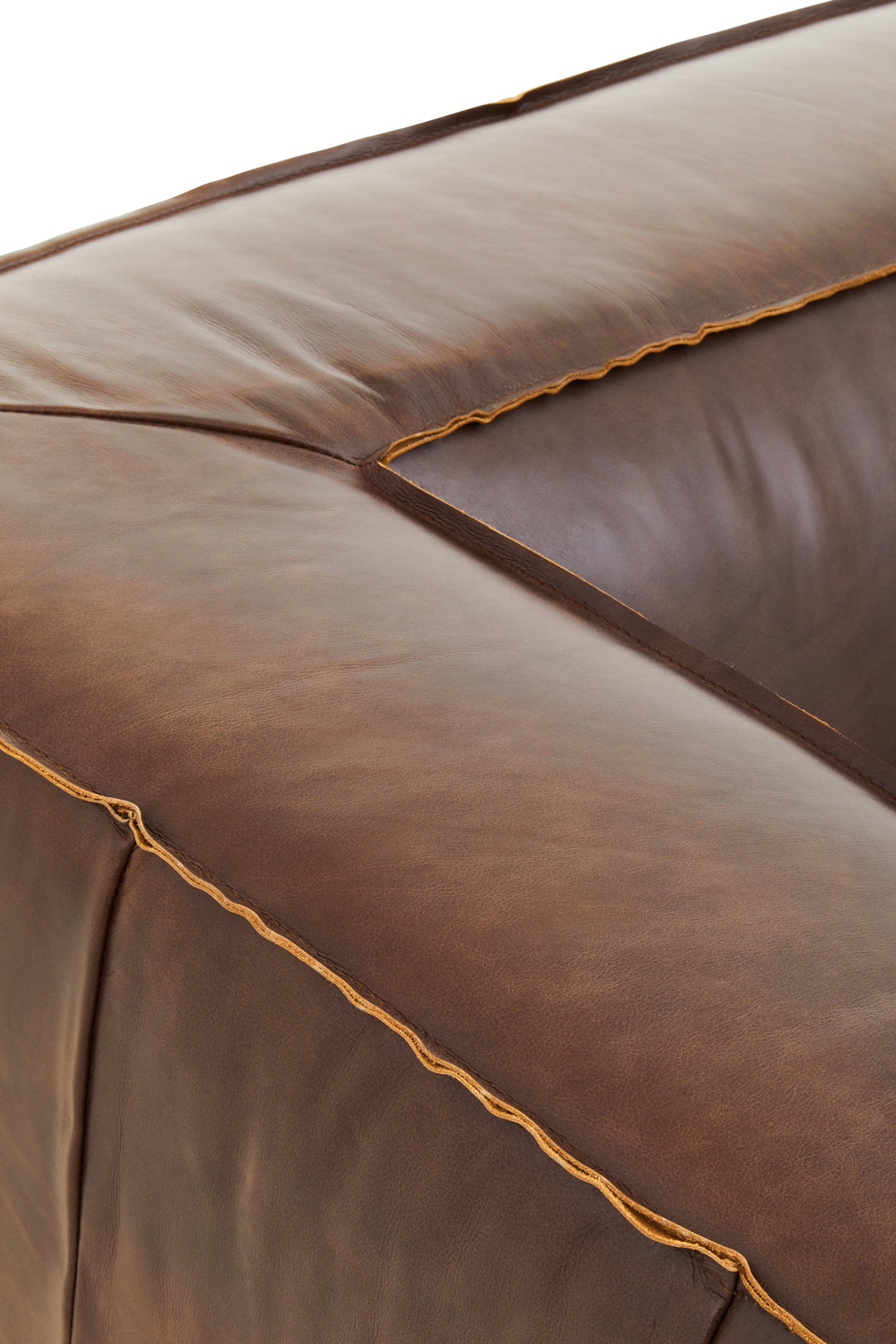 Tuscania Two Seater Brown Leather Sofa