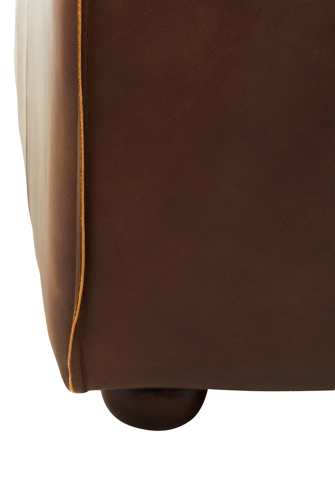 Tuscania Three Seater Brown Leather Sofa