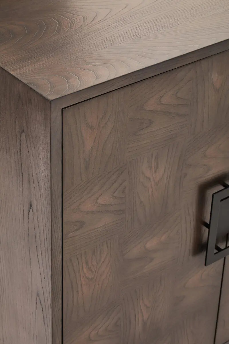 Savona 4 Door Antique Grey Sideboard
