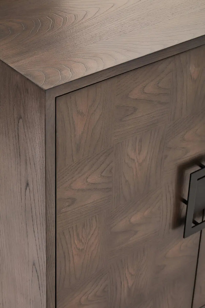 Savona 4 Door Antique Grey Sideboard