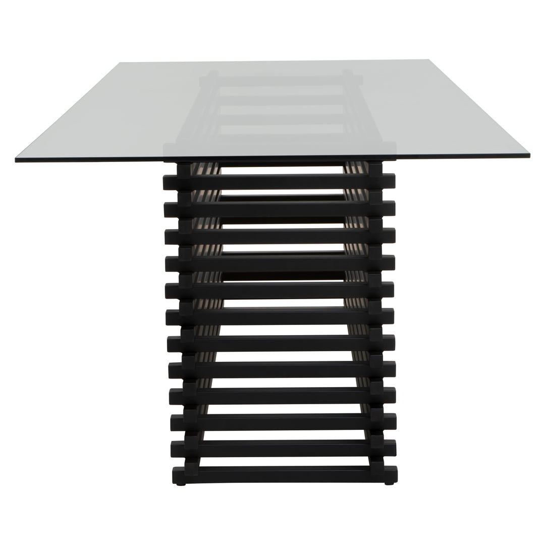 Lusso Matte Black Dining Table