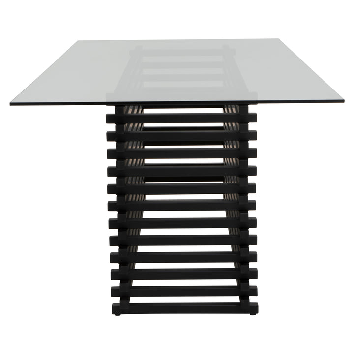 Lusso Matte Black Dining Table