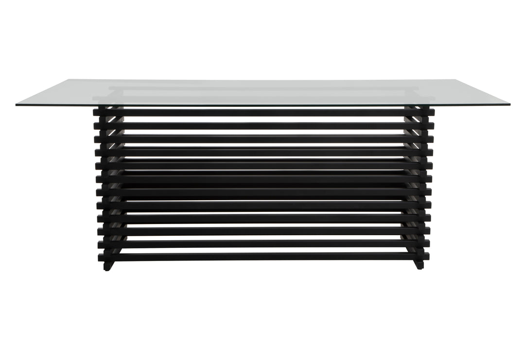 Lusso Matte Black Dining Table
