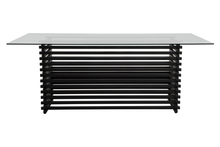 Lusso Matte Black Dining Table