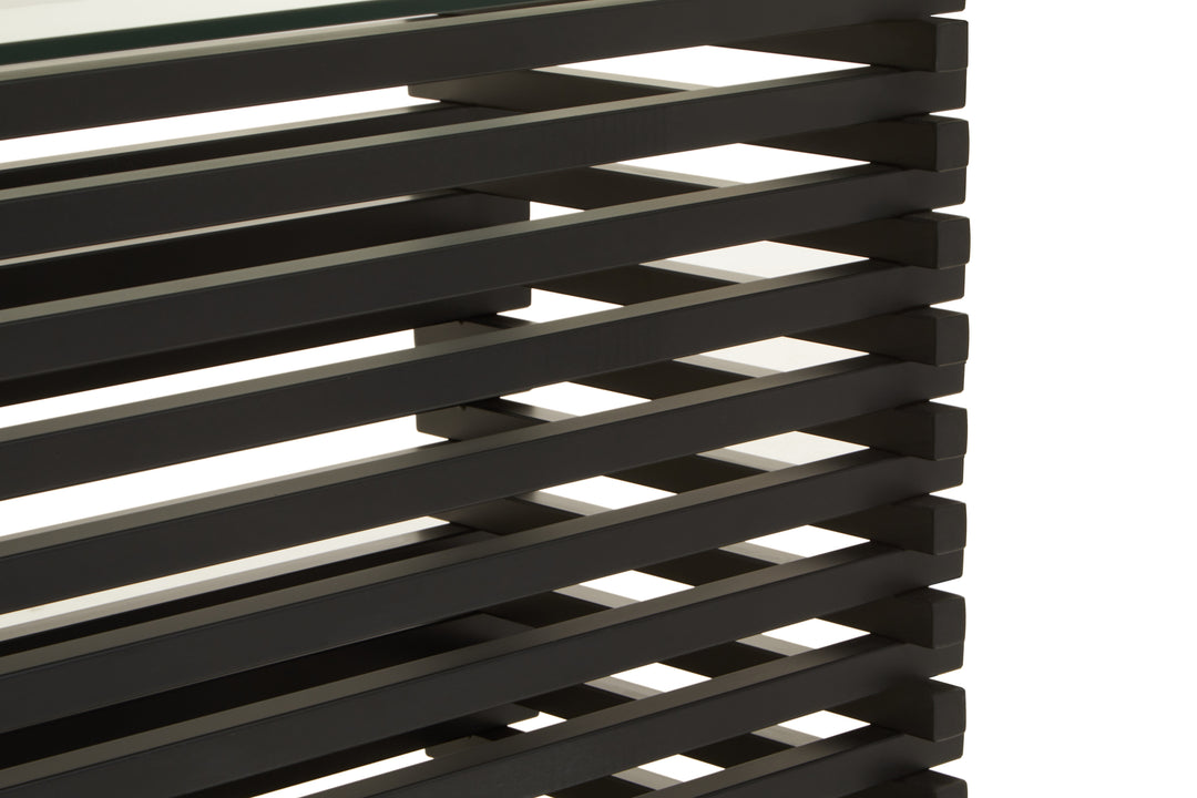 Lusso Matte Black Dining Table