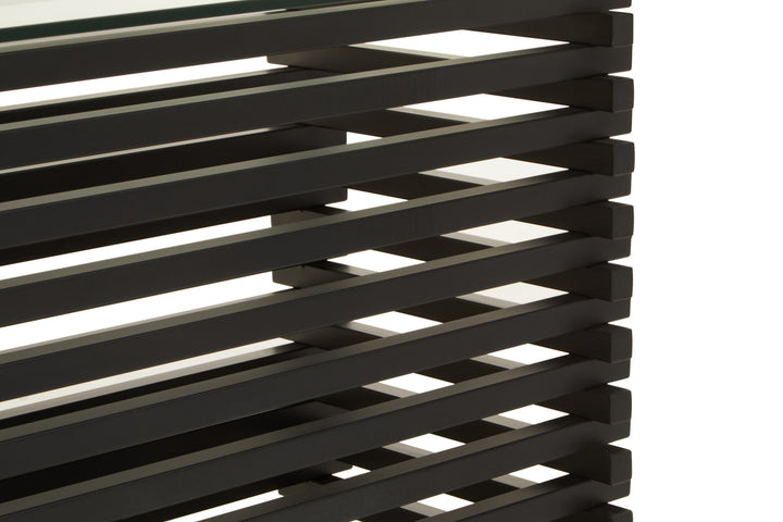 Lusso Matte Black Dining Table
