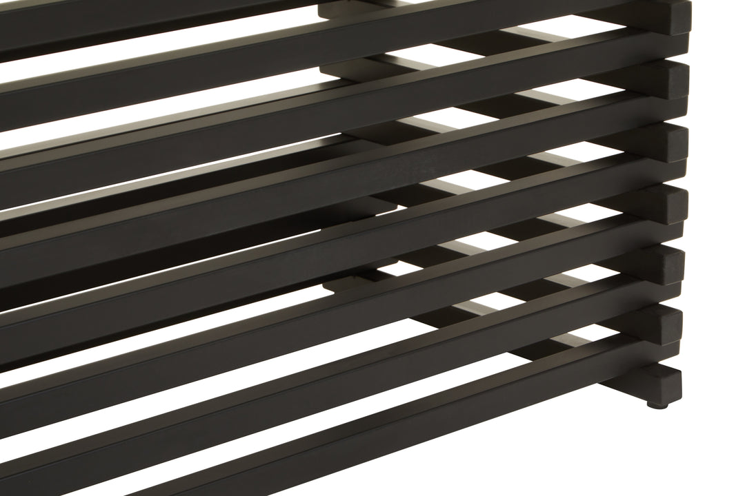 Lusso Matte Black Dining Table