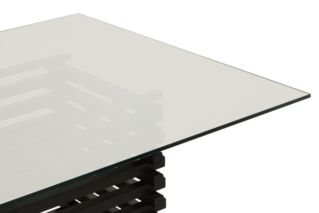 Lusso Matte Black Dining Table