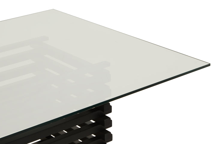 Lusso Matte Black Dining Table