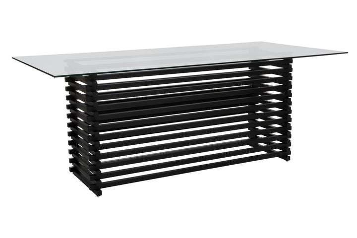 Lusso Matte Black Dining Table
