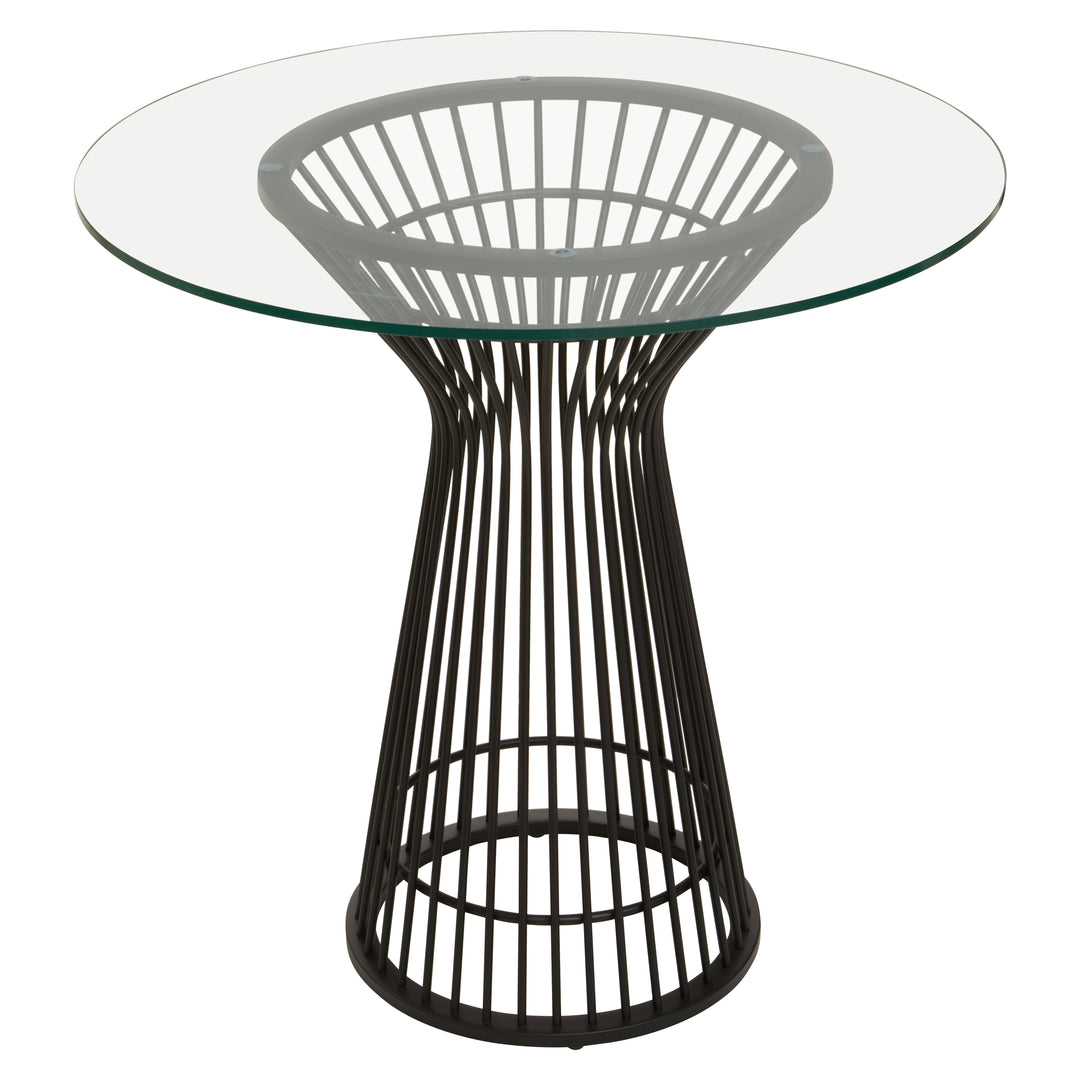 Lusso Round Matte Black Dining Table