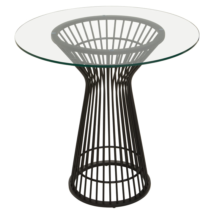 Lusso Round Matte Black Dining Table