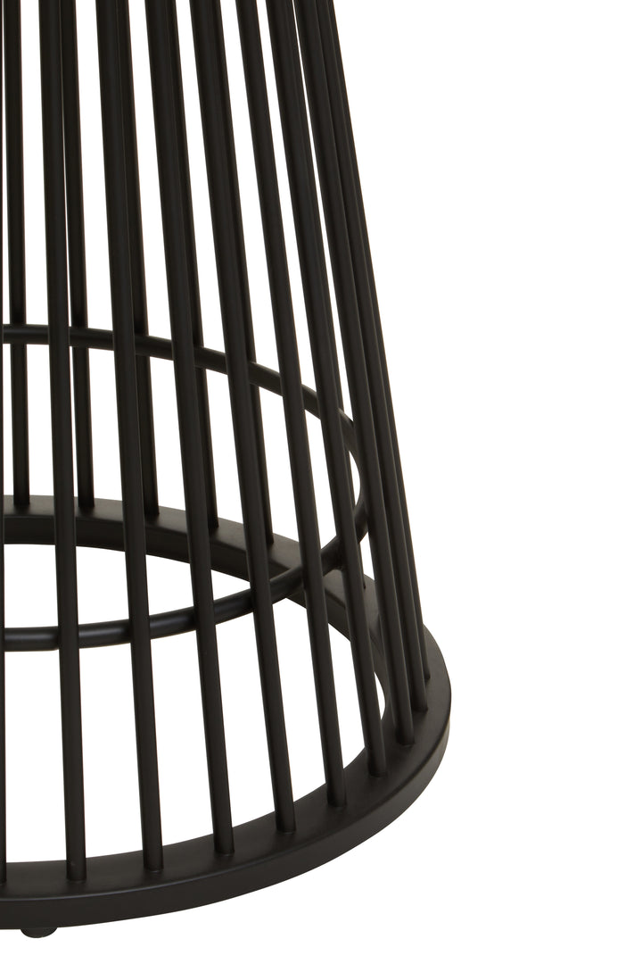 Lusso Round Matte Black Dining Table