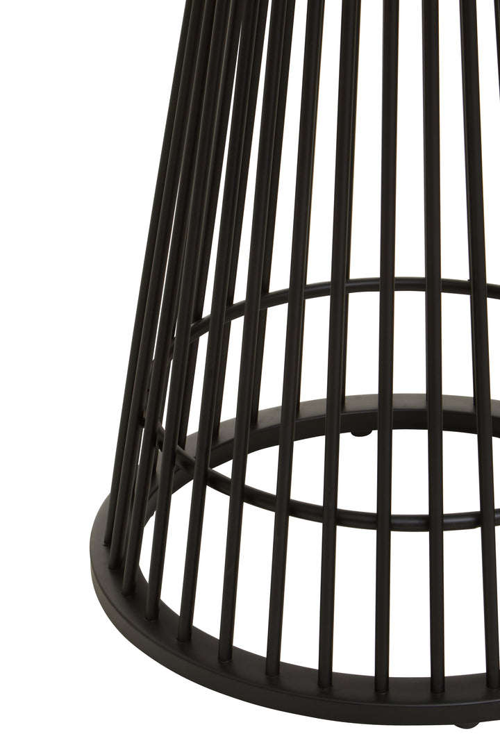 Lusso Round Matte Black Dining Table