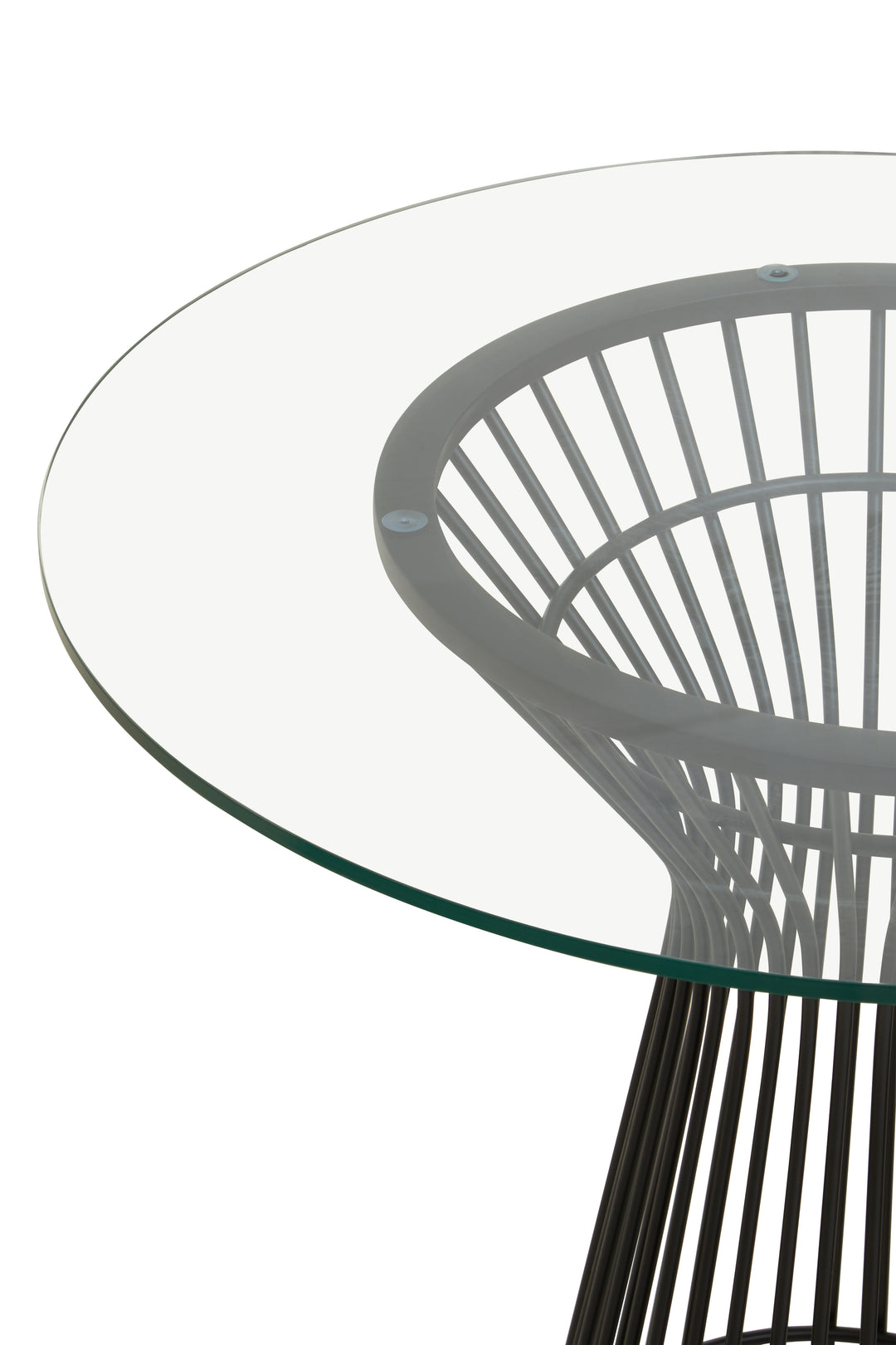 Lusso Round Matte Black Dining Table