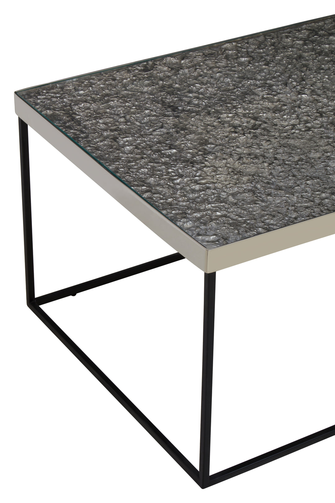 Monza Rectangle Silver Coffee Table