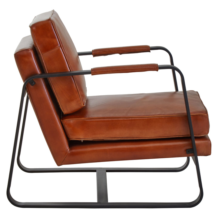 Palermo Tan Leather Armchair