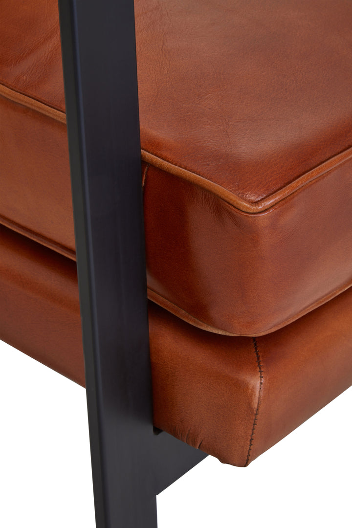 Palermo Tan Leather Armchair