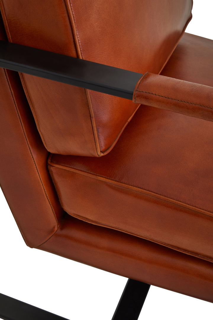 Palermo Tan Leather Armchair