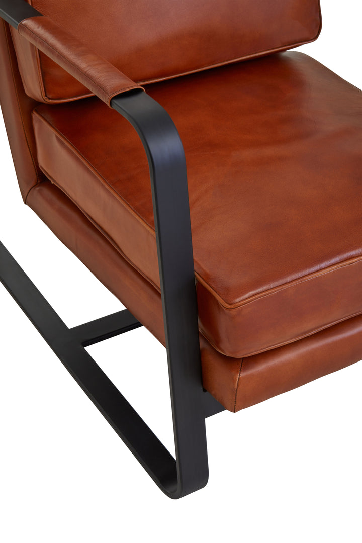 Palermo Tan Leather Armchair