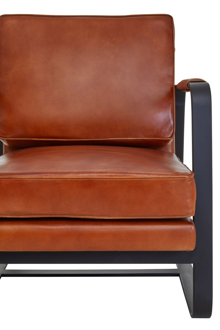 Palermo Tan Leather Armchair